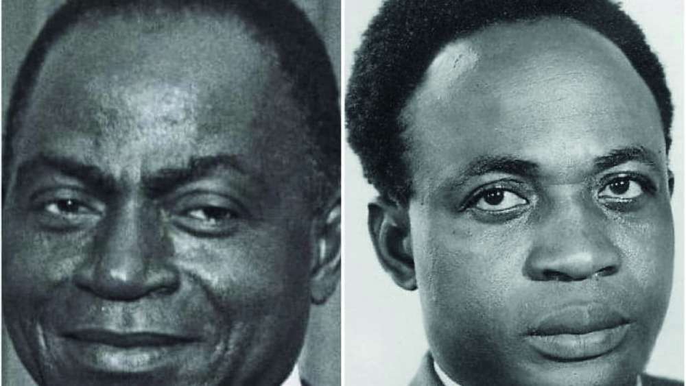 Félix Houphouët-Boigny et Kwamé N’Krumah-BAAB