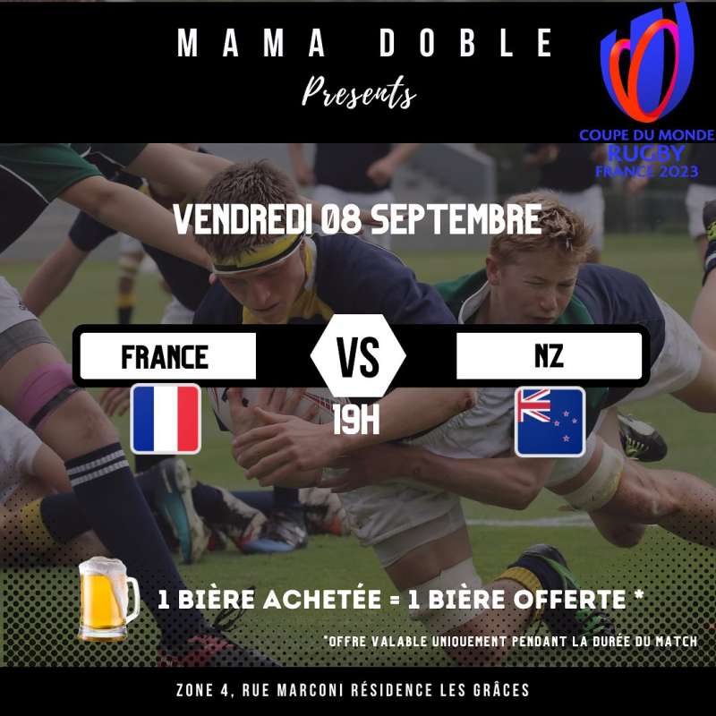 La coupe du monde de rugby au Mama Doble-BAAB