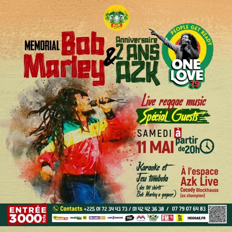 Memorial Bob Marley & 2 ans de Azk BAAB